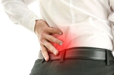 Back pain in a man